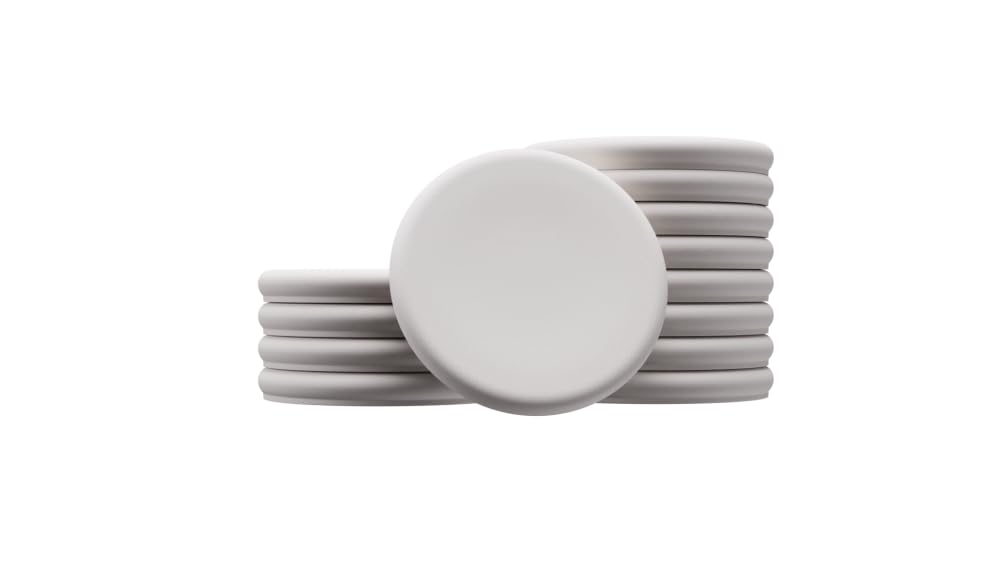 Lot de 5 Aimants Extra Puissants pour Tableau en Verre - Gris Chaud