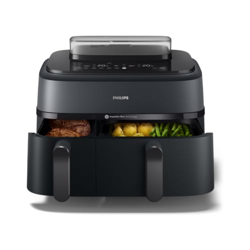 Philips Airfryer Serie 5000 doppio cestello con vapore-Frittura...