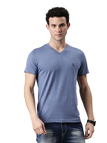 Image of F A S O Mens Organic Cotton V-Neck T-Shirt