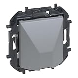 LEGRAND Salida de cable componible para instalación empotrada, Gama Niloé Step, Color Aluminio, 398210B