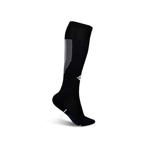 Nivia Rabona Football Super Socks / Stockings (Black, L) | Polyester Blend | for Men & Women | Knee Length long Stockings | For Football Soccer & other Sports 6 317Ksz78nBL
