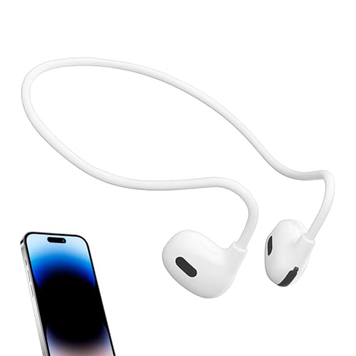 Auriculares De Conducción Ósea - Diseño De Oreja Abierta De 3.15 Pulgadas | Audio Deportivo Inalámbrico - ABS Ligero Y Impermeable Para Correr A Pie, Entrenamiento En Gimnasio Mientras Queda