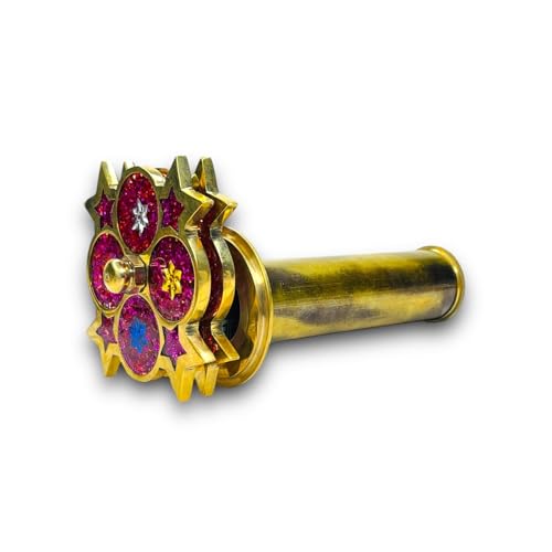 Adamcrafts Handmade 5 Inch Kaleidoscope for Adults, Vintage Collection of Kaleidoscopes Elegant Flower Design, 3D Mirror Lens Rainforest Kaleidoscope is Ideal Gift for Birthday Kids, and Collectors.