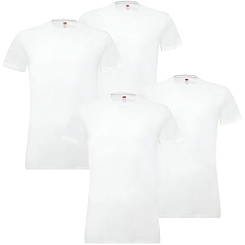 4er Pack Levis Solid Crew T-Shirt Men Herren Unterhemd Rundhals Stretch Cotton Cover