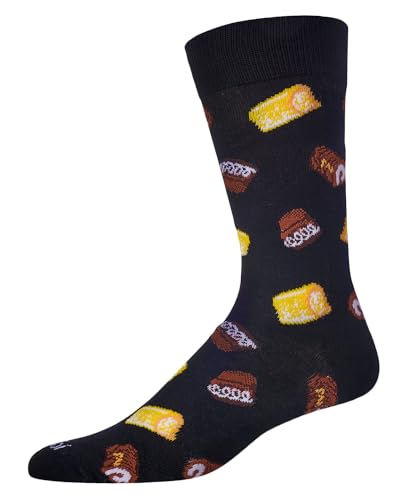 MeMoi Men's Sweet Treats Rayan Blend Novelty Crew Sock