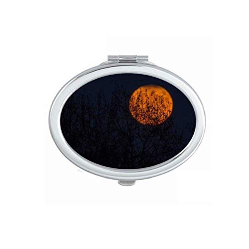 Red Shadow Planet Nebulae Blue Mirror Portable Fold Hand Makeup Double Side Glasses image 2