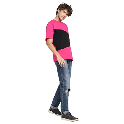 Image of Bewakoof Men's Striped Loose Fit T-Shirt