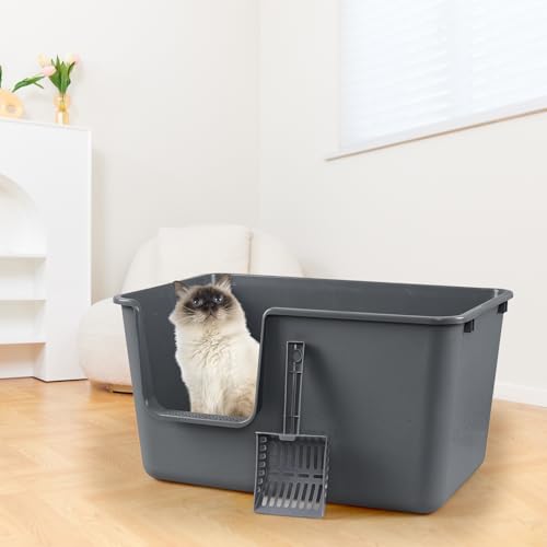 Arenero para gato plástico con laterales altos 2 unidades miniatura 3