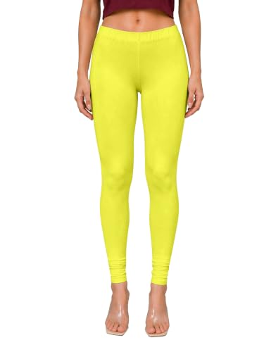 Image of TRENDMALLS Women's Microfiber Elastane Stretch Soft Churidar Length Leggings with Ultrasoft Waistband