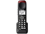 Panasonic 6.0 Talking Caller ID Cordless Phone Handset Accessory Compatible with KX-TGM430B Series Cordless Phone Systems -KX-TGMA44B (Black)(Renewed)