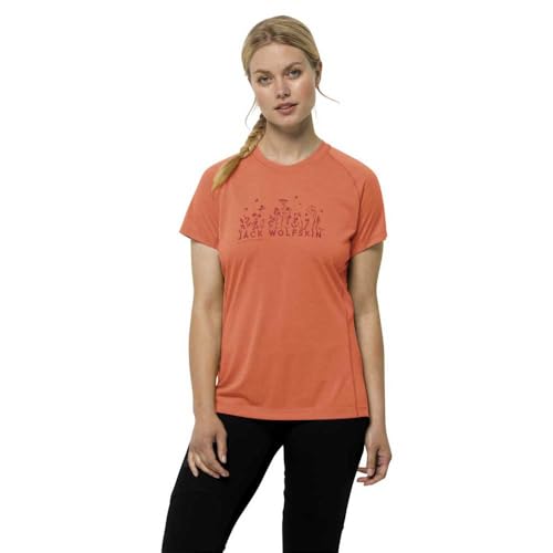 T-shirt cyclisme femme Jack Wolfskin Morobbia respirant et anti-odeur
