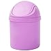 Zoo-Yilljt Kitchen Bin, Mini odpadowy Bin Desktop Home Kosz na śmieci Kosz na śmieci z pokrywką Do użytku wewnętrznego (Color : Purple)