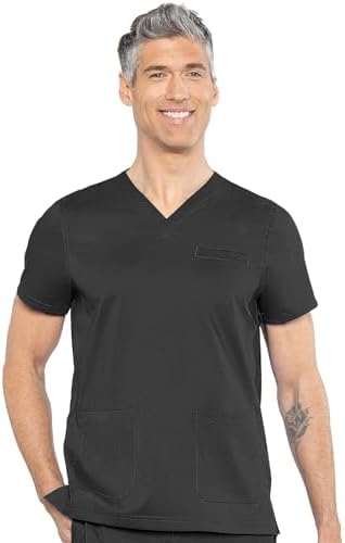 Med Couture Rothwear Touch Mens Scrubs Top 3 Pockets Modern Fit |...