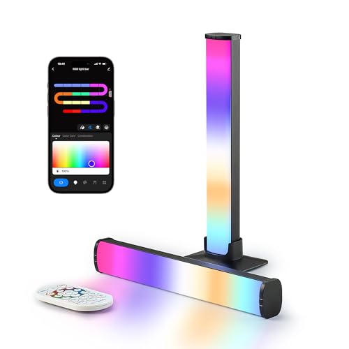 LuminexDesigns RGB Lightbar LED TV & Gaming Hintergrundbeleuchtung, 25cm Smart Light Bars, TV-Sync für Ambient Light, APP-Steuerung, Deko für Gaming-Zimmer & Geschenkidee LuminexDesigns RGB Lightbar LED TV & Gaming Hintergrundbeleuchtung, 25cm Smart Light Bars, TV-Sync für Ambient Light, APP-Steuerung, Deko für Gaming-Zimmer & Geschenkidee