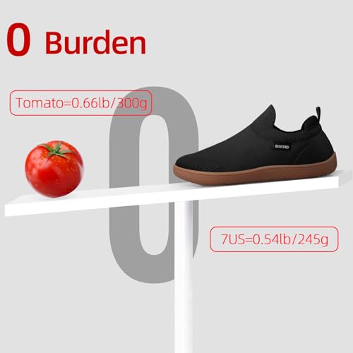 Men's Barefoot Shoes Minimalist Slip on Cross-Trainer Shoes Wide Toe Walking Shoes Zero Drop Sole Trail Running Sneakers Gym Workout Casual4