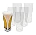 Produktbild Provance 6er Set Bierglas Biergläser 0,3l 300ml 0,3 Liter Bier Gläser Pils Pilsgläser Getränke Getränkegläser klares Glas ohne Füllstrich Ø ca. 6,5 x 15 cm
