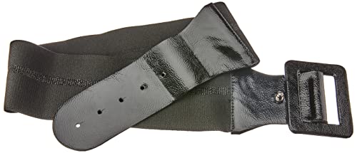 Cinto Cintura Largo Morena Rosa Encapado Com Textura femenino, Preto, G