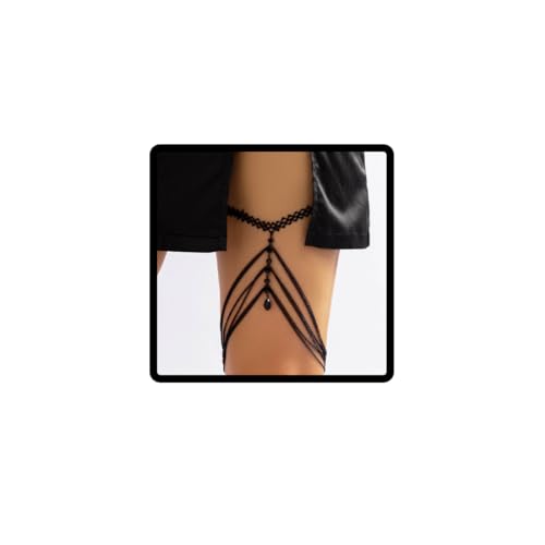 Cubahop C-Body Chain-019 Oberschenkelkette Schwarz