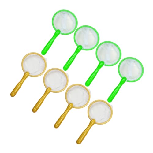 HONMEET 10 Piezas Redes de Pesca para Ligero y Compacto con Mango Ergonómico y Malla Delicada para Atrapar Peces y Jugar Exteriores