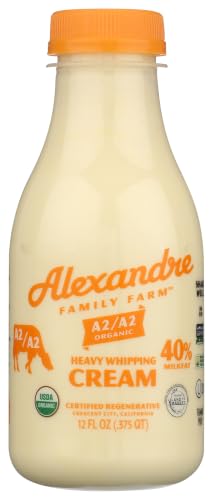 Organic A2 Whipping Cream, 12 Fl Oz