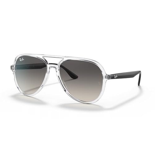 Ray-Ban Unisex-Erwachsene Brille, Transparent/Grey Shaded, 57