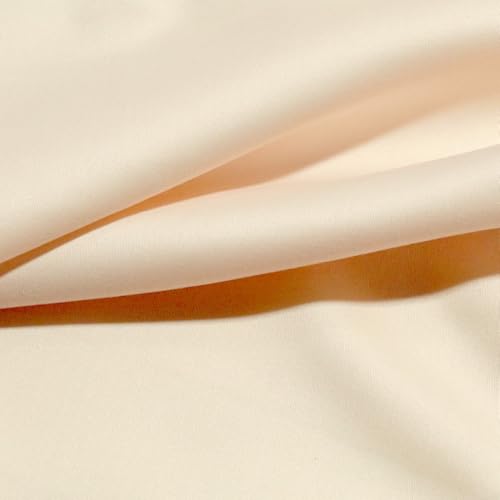 TOLKO sommarmode tyg dekorativt tyg med bomull | Ogenomskinligt skrynkelfritt 140 cm breda kläder tyger dekorativa tyger gardintyger för sömnad, metervara, dekoration (mjuk aprikos)