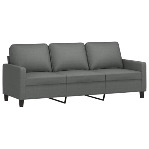 CINDERFUL 3-TLG. Sofagarnitur mit Kissen Dunkelgrau Stoff,Couchgarnitur 3er Set | Bequeme SofaWohnlandschaft mit Sessel | Modernes Design für Wohnzimmer Möbel, Wohnzimmer – Bild 7