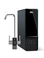Brio AQUUS TROE600COL Reverse Osmosis Water Filtration System, 4-Stage Tankless RO Water Filter System for Under Sink, 600 GPD, 1.5:1 Pure to Drain, Reduces TDS, Smart Faucet, USA Support, Black