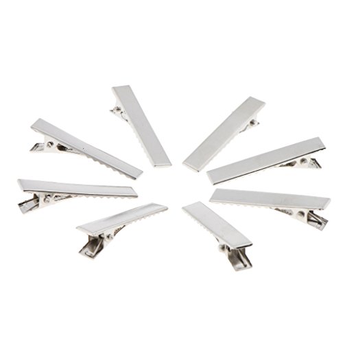 Pacote de 200 prendedores de cabelo de metal jacaré para cabelo DIY Barrette da Menolana