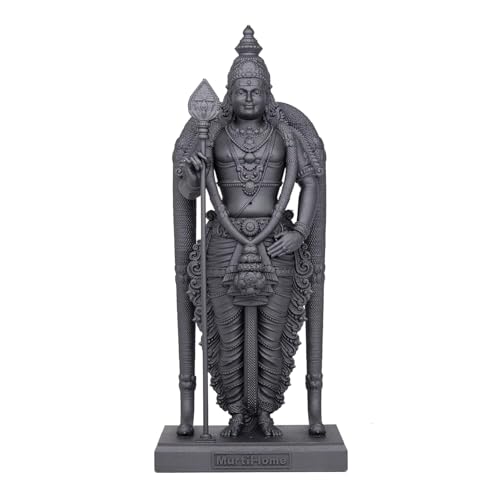 Arulmigu Murugan Statue Batu Caves 10.16cm UV Resin Black