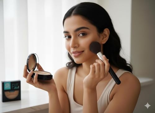 Image of Fit Me 2-in-1 Natural Beige Matte Compact Powder, 12 Hour Oil Control, Sun Protection for Oily Skin, 20g (Natural)