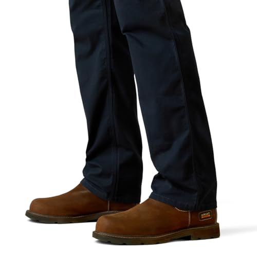 Image of ARIAT Men Rebar M5 Straight DuraStretch Made Tough Straight Pant Dark Navy