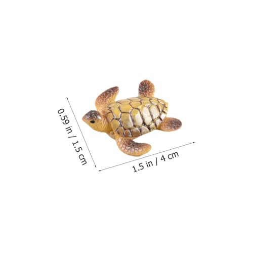 Mini tortue en résine pour décorer un terrarium ou une école - 6