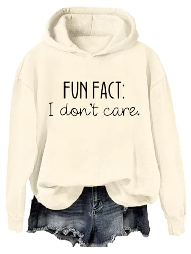 Fun Fact I Don't Care Hoodie I Do Not Care Hoodie Funny Sarcastic Saying Sweatshirt