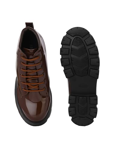 Leo Men's Black Chic and Chunky Comfortable Casual Boots