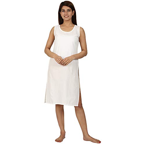 Image of Cotton Rich Camisole Slip for Women | Long Kurti Slip /Suit Slip /Camisole Slip Knee Length Inner(Long Inner)