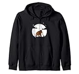 Wolle, Tiergrafik Mammut Moon Mammuttier Wolltier Kapuzenjacke