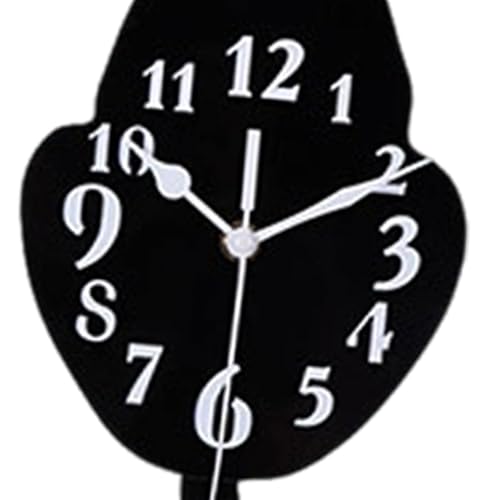 Horloge murale chat à queue oscillante pour cuisine et salon - 6