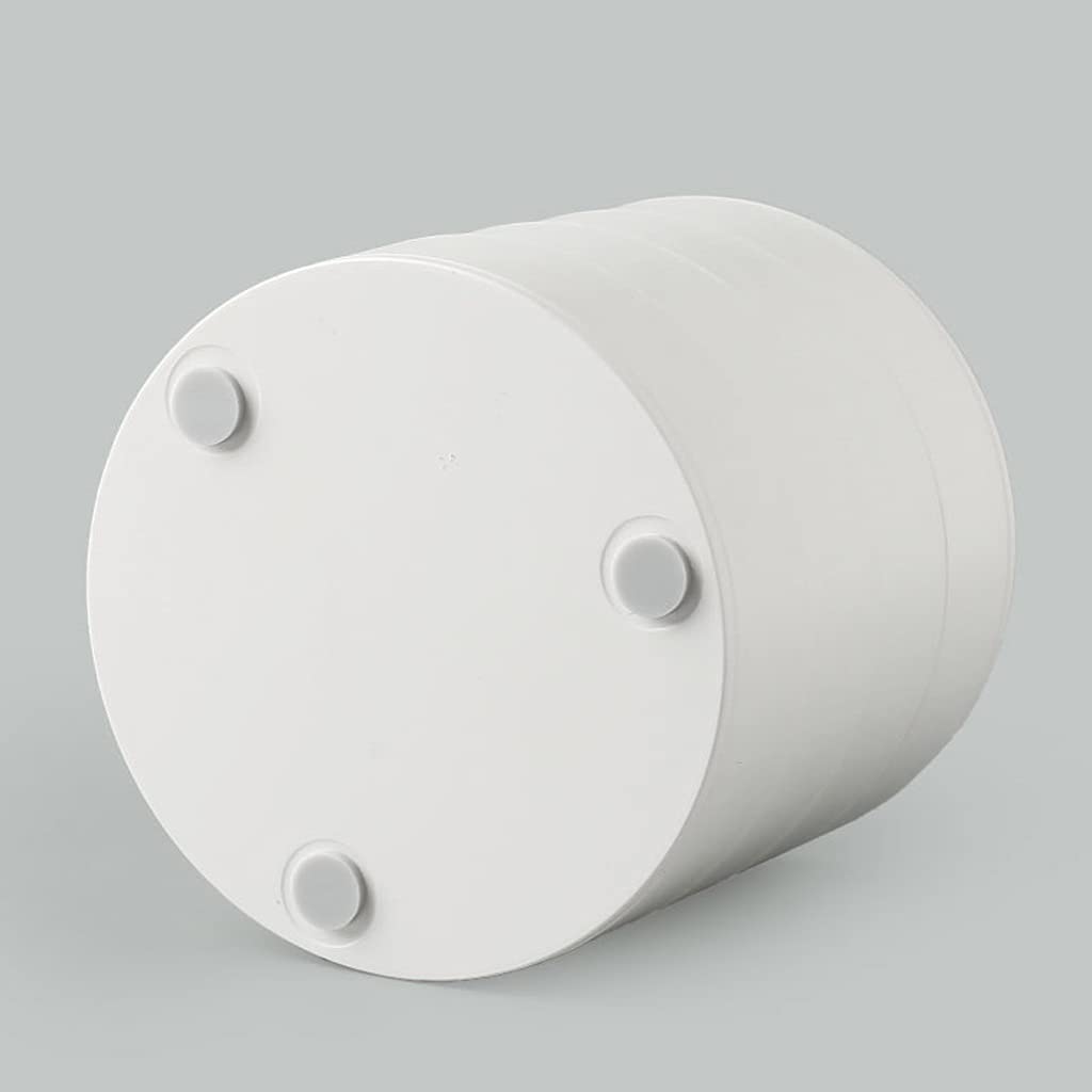 Joyero Giratorio de Cuatro Niveles Joyero Pendientes Collar Caja de Almacenamiento Caja de Acabado Caja de Almacenamiento de Accesorios de Viaje Joyero Organizador