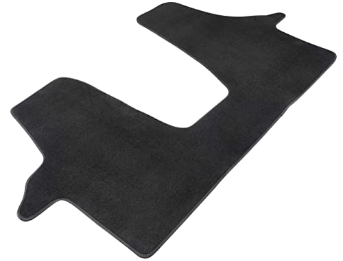 Walser Premium Tapis de Sol en Velours Feutre aiguilleté Compatible avec VW T5 04/2003-08/2015, VW T6 04/2015-auj, 3 Places Cover