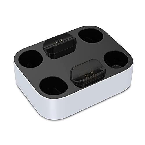 mianhua Caja de Disco de Juego Compatible con PS5 DualSense Wireless Controller Gamepad Base con Base de Soporte de Cargador de Carga Dual Cover