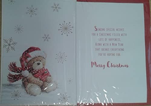 Prelude Friend Christmas Card ~ To A Very Special Friend Christmas Wishes ~ Santa Bear & Bunting Quality Card