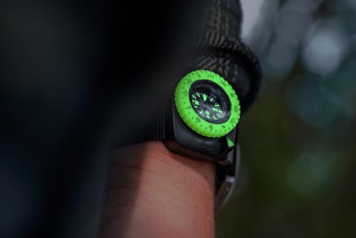 Brújula de pulsera clip-on grado militar Marathon | Bisel luminoso que brilla en la oscuridad | SERE supervivencia y escape | Versión hemisferio norte miniatura 4