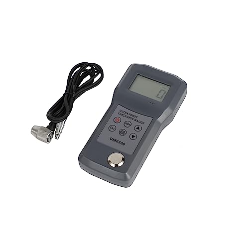 UM6500 Medidor de Espesor Ultrasónico para Acero, Fundición, Aluminio, Cobre, Latón, Zinc, Rango 0-245mm, 0.05-8 pulgadas (en Acero) miniatura 1