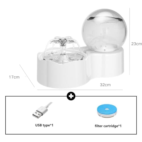 Dispensador automático 2 en 1 para gatos agua y comida miniatura 6