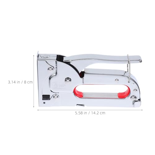 Agrafeuse manuelle multifonction métal argenté outil travail bois câble - 2