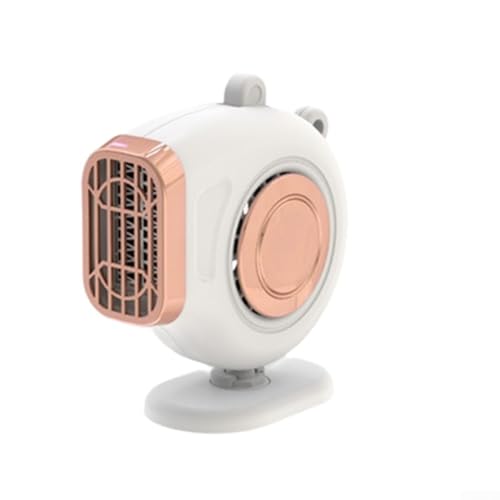 Désembueur compact pour chauffage rapide et désembuage du pare-brise, ABS économe en énergie, gain de place, 11 x 12 x 5 cm, noir ou blanc (blanc 12 V)