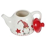 Alipis Cubiertos De Santa Tetera De Santa Jarra De Agua De Navidad Vajilla De Navidad Cafetera Decorativa Vintage Jarra De Agua Tetera Hirviendo Estufa Portátil Hervidor De Agua