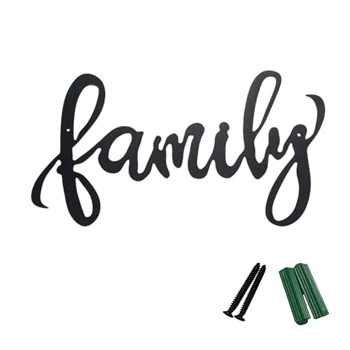 Décoration murale familiale Yibuy en acier robuste plaqué pour un intérieur chic