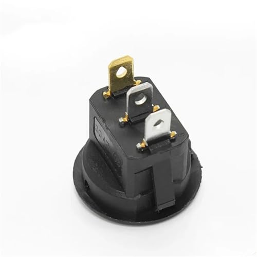 Interrupteur à bascule rond 12V LED commande ON/OFF 3 broches pour auto moto - 4